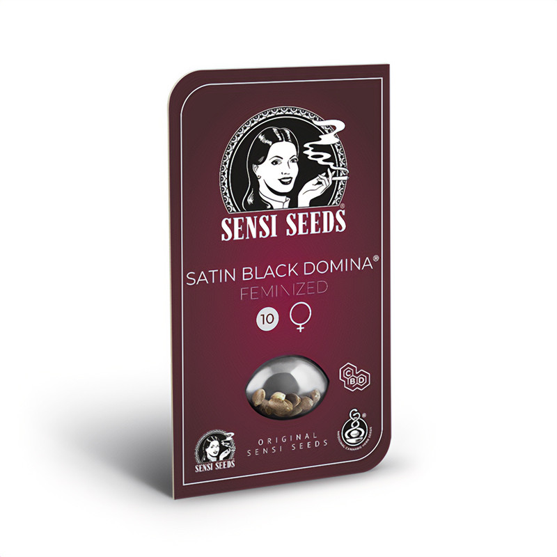 Satin Black Domina - Sensi Seeds - Semi CBD, vista 2