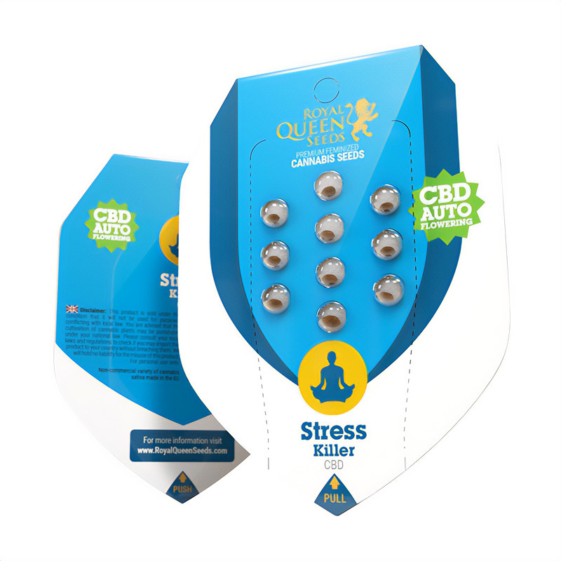 Stress Killer Auto - Royal Queen Seeds - Semi CBD, vista 2